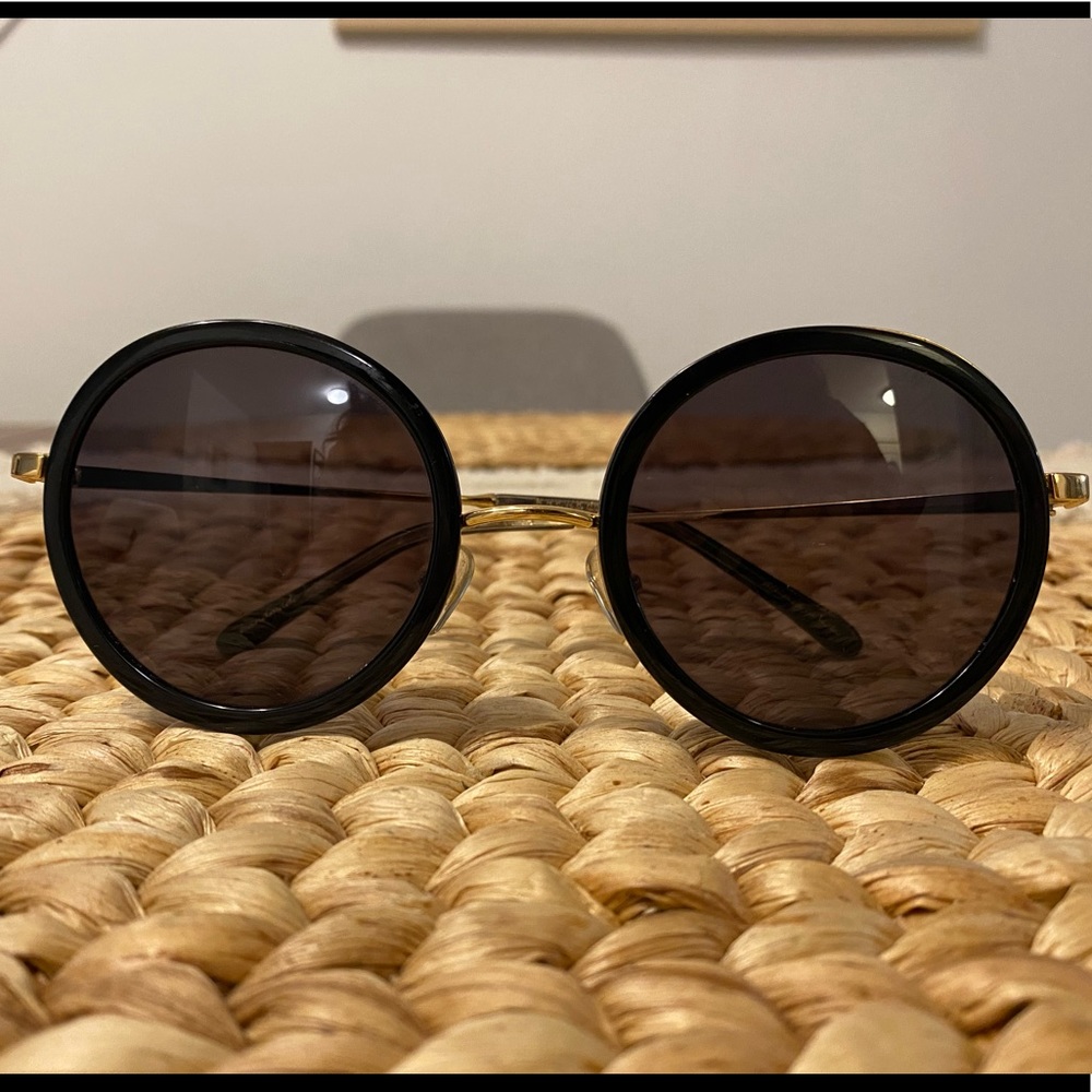 KREWE black and gold Louisa sunglasses